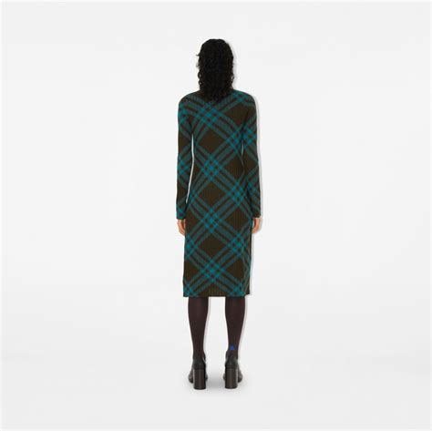 Check Wool Blend Dress in Snug 